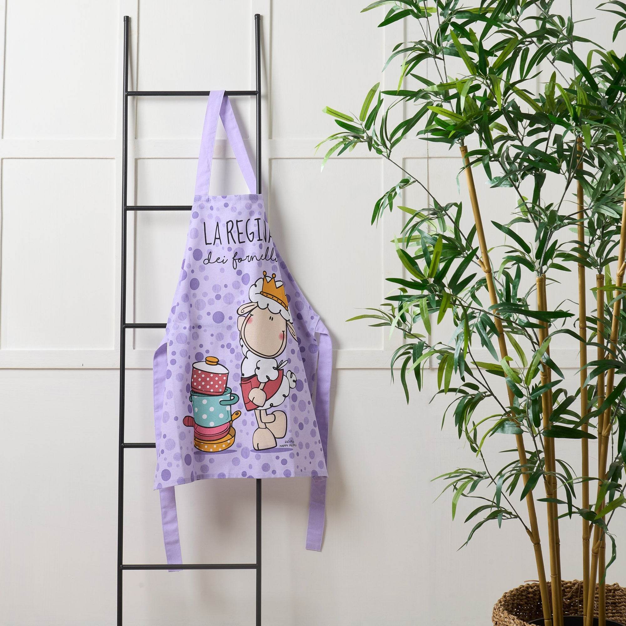 Grembiule Stampato Biancheria Grembiule HP Regina Happy People - evabiancheria