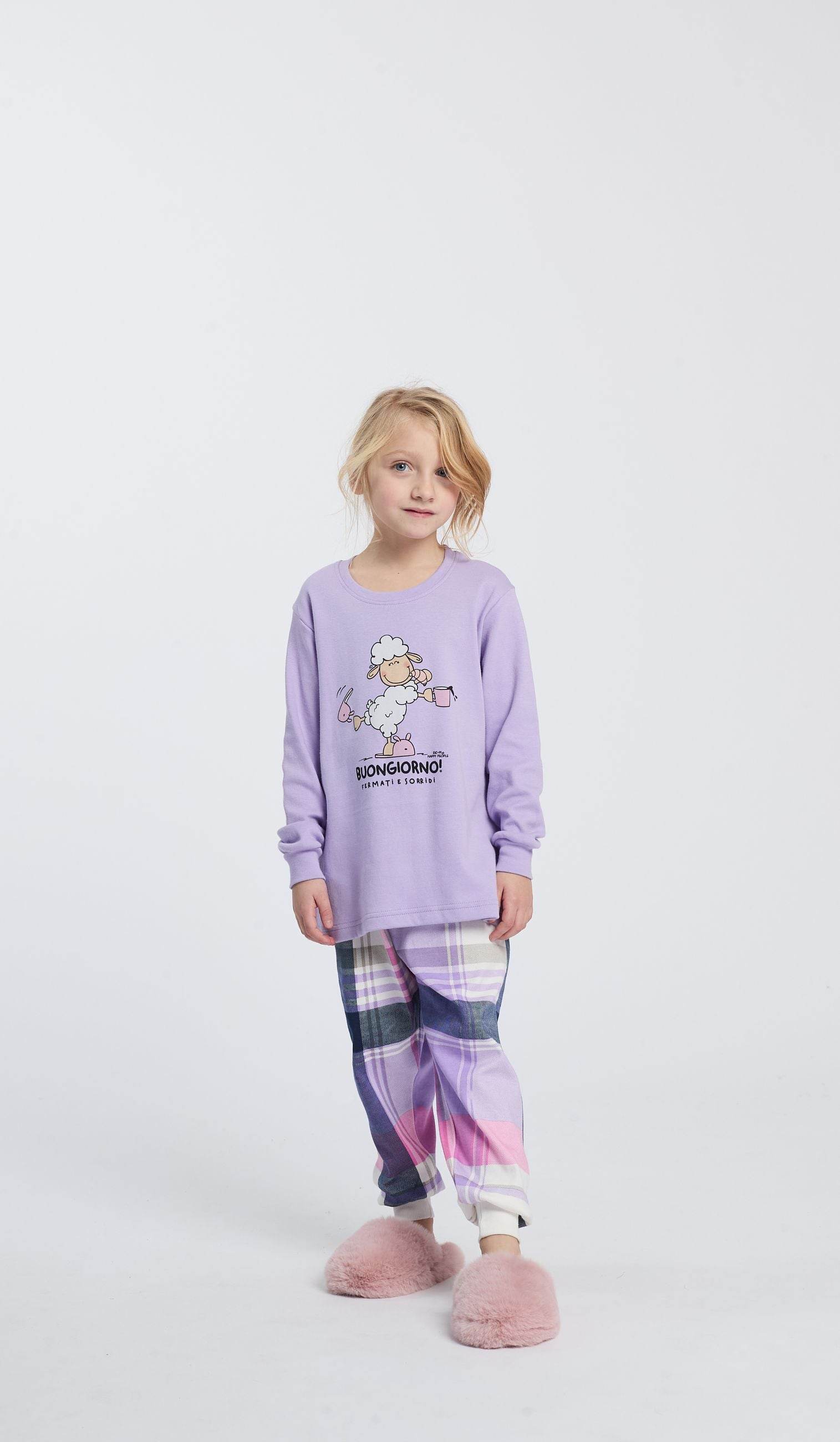 Pigiama Giro collo Bambine e ragazze H6738 Happy People - evabiancheria