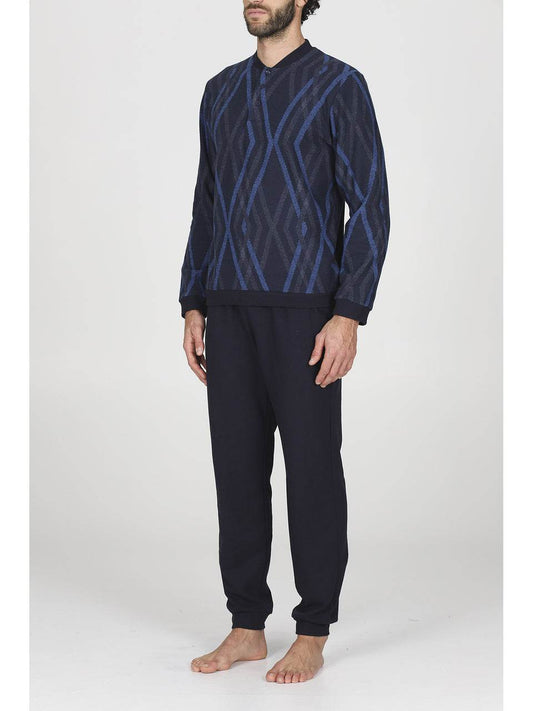 Pigiama Serafino Uomo Noventa JAL453 Julipet - evabiancheria