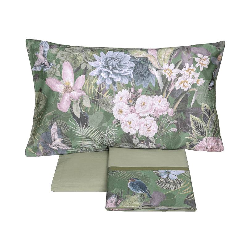 Lenzuola Stampato Biancheria Protea cpl Fazzini - evabiancheria