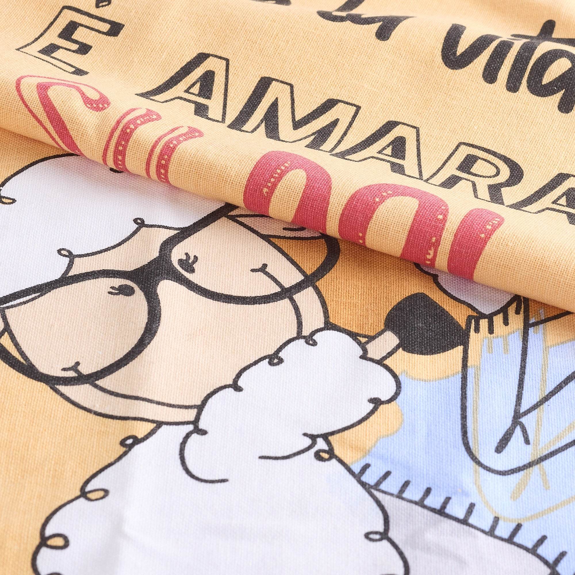 Grembiule Stampato Biancheria Grembiule HP Dolce Happy People - evabiancheria