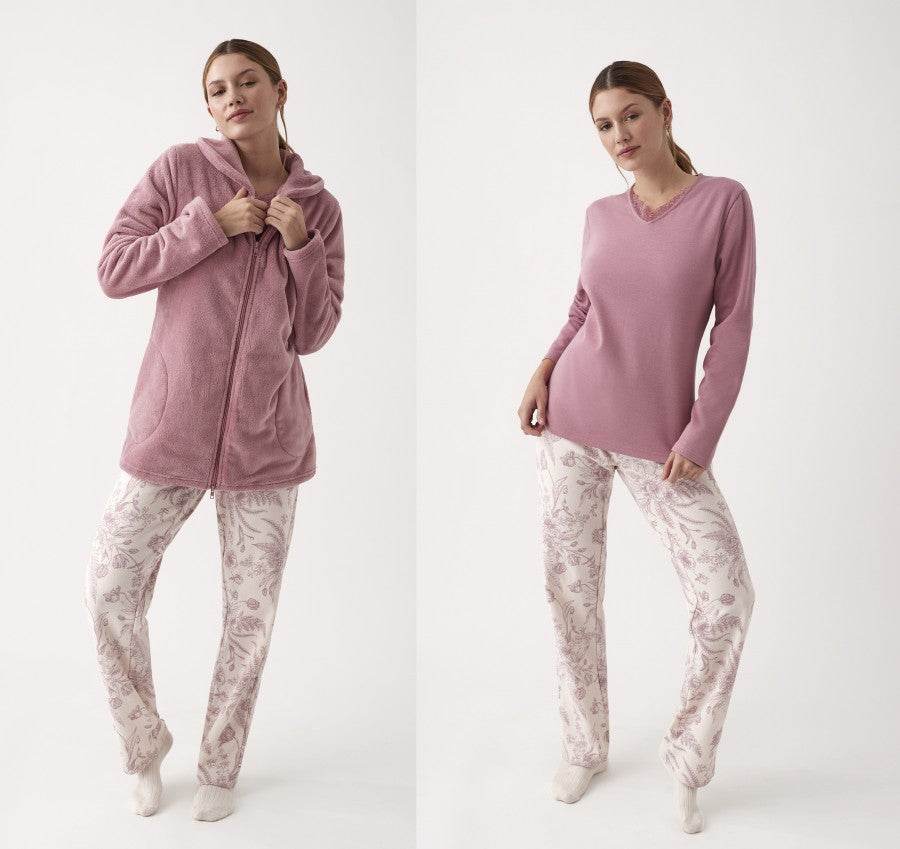 Completo pigiama Pigiama +Giacca Donna N20043 Promise - evabiancheria