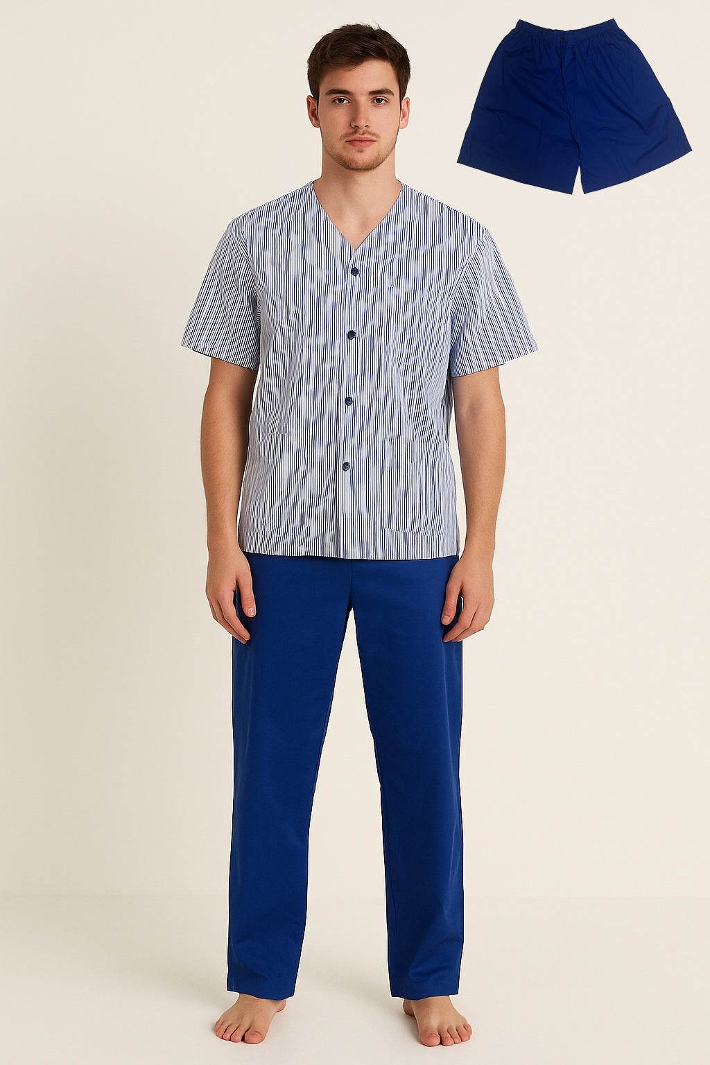 Pigiama 3 pezzi Uomo Narciso 3pz Crispo - evabiancheria