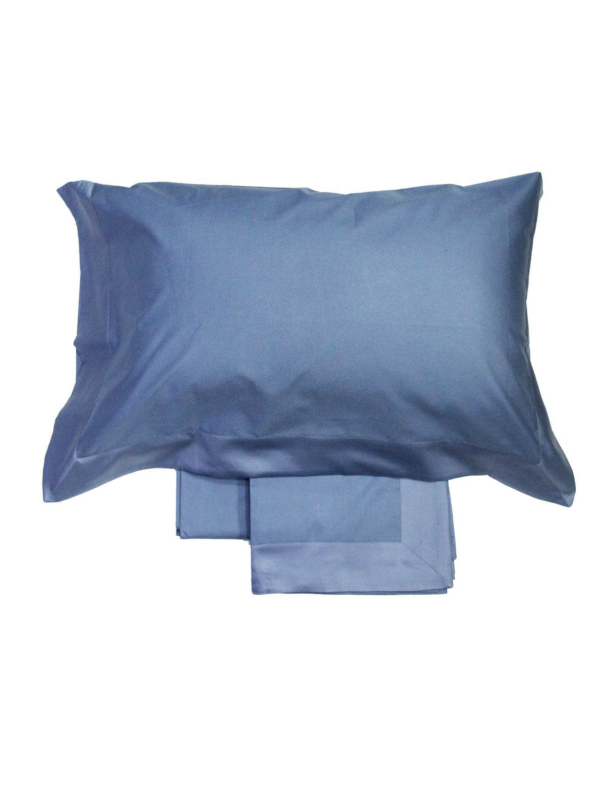 Lenzuola Bicolore Biancheria Balza Raso Cpl Eva Home - evabiancheria