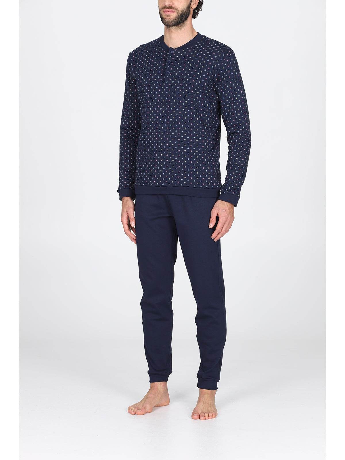 Pigiama Serafino Uomo Gatteo Jal173 Cravatta Julipet - evabiancheria