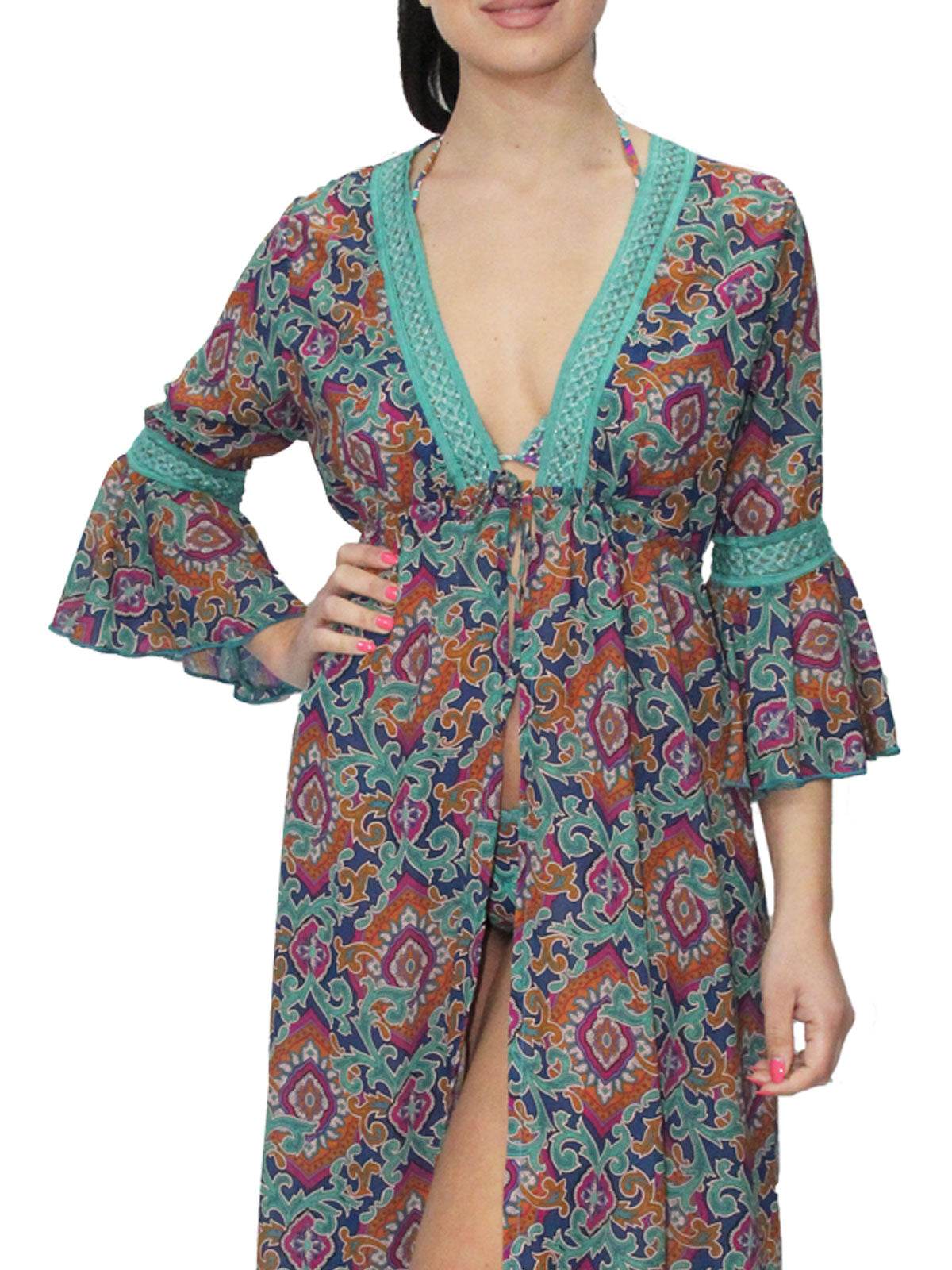 Abito Lungo Donna H125 Huitre - evabiancheria
