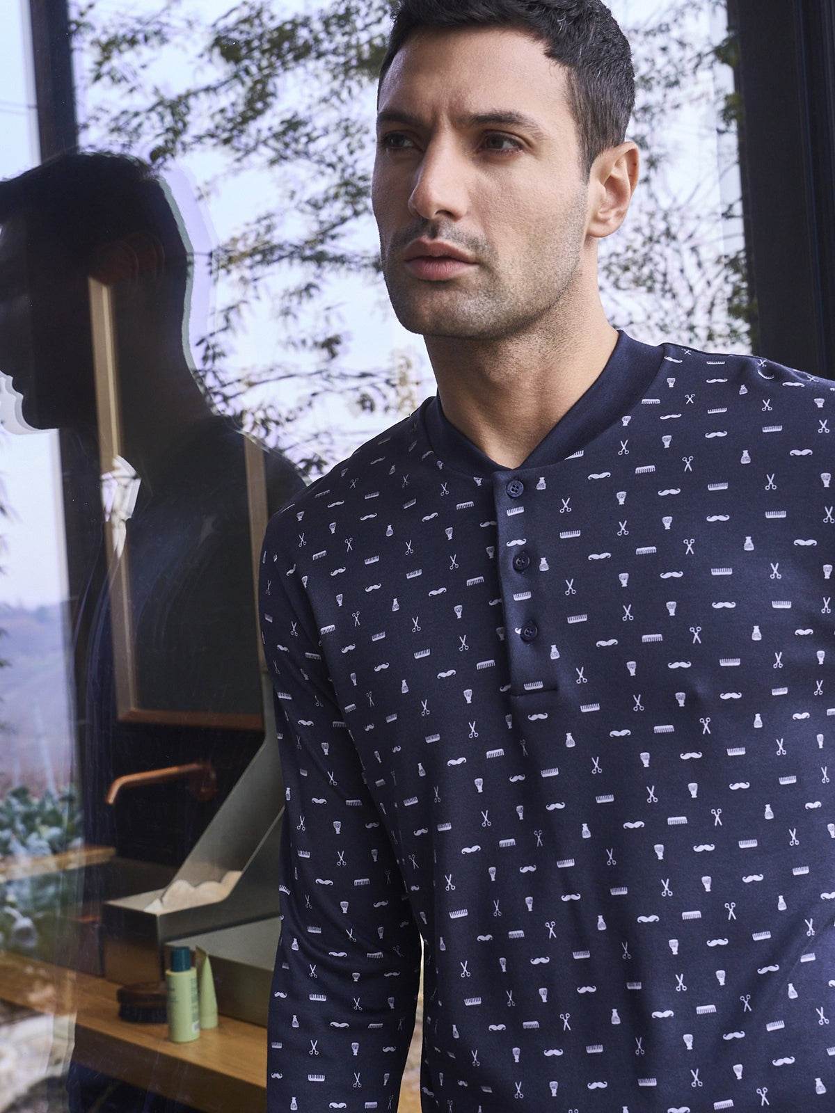 Pigiama Serafino Uomo Gaeta JAL188 Julipet - evabiancheria