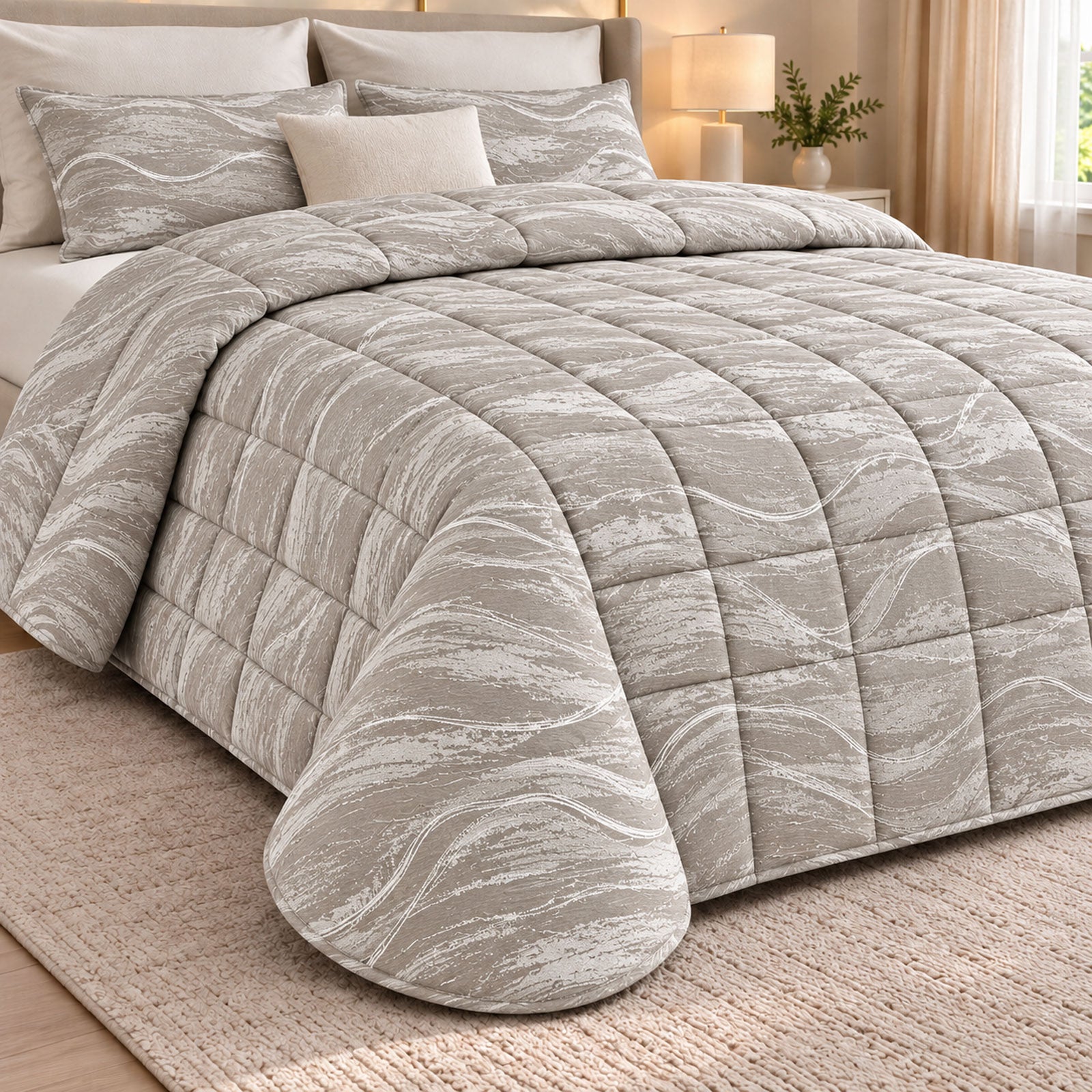 Trapunta jacquard Biancheria Fabrizia UG1732 Eva Home