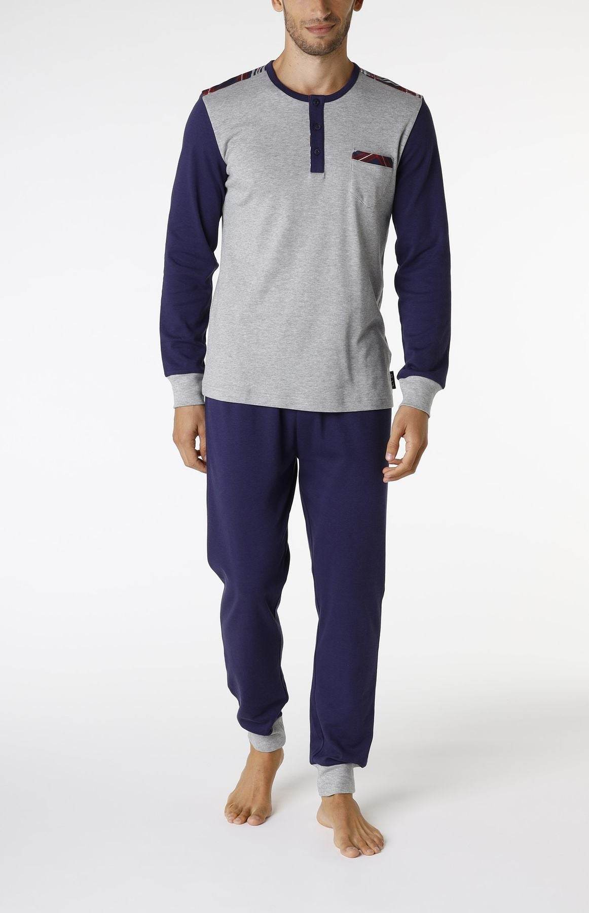 Pigiama Serafino Uomo L0DOF GB Lovable - evabiancheria