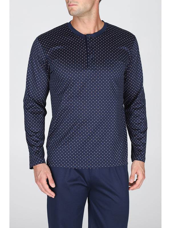 Pigiama Lungo Uomo Sappada JAL282 Julipet - evabiancheria