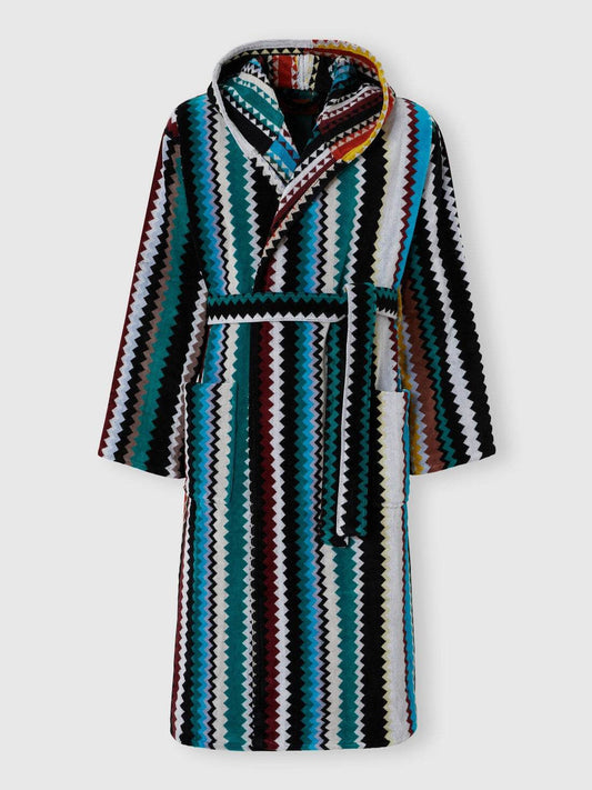 Accappatoio con cappuccio Unisex adulto Curt Acc Missoni Home - evabiancheria