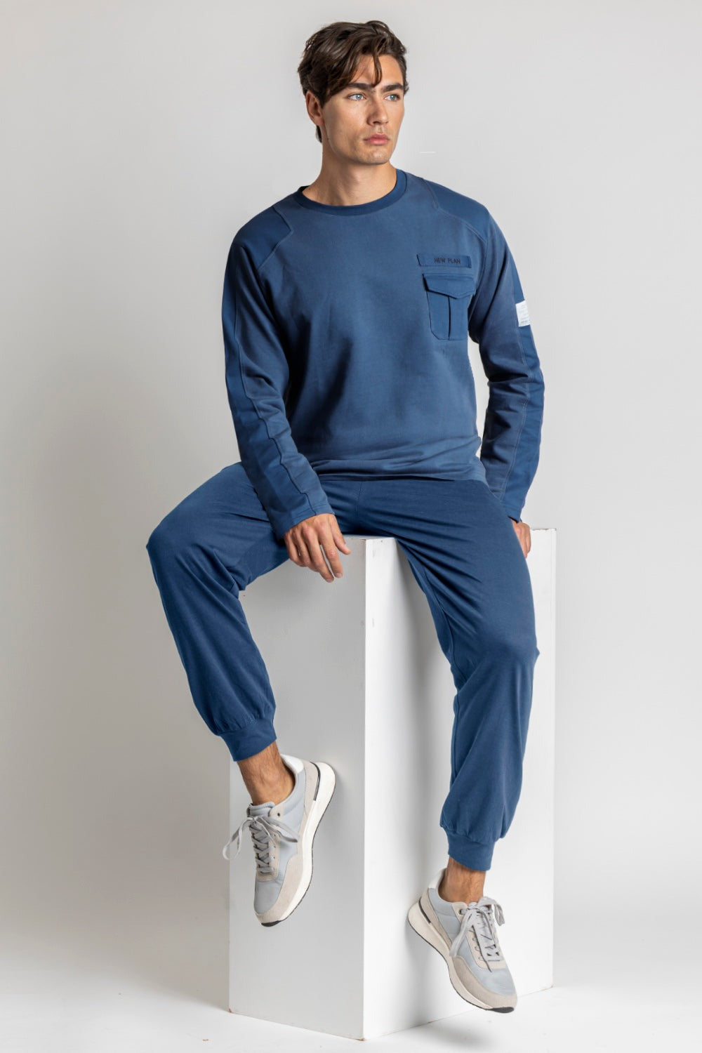 Men's Round Neck Pyjamas 62776 Admas