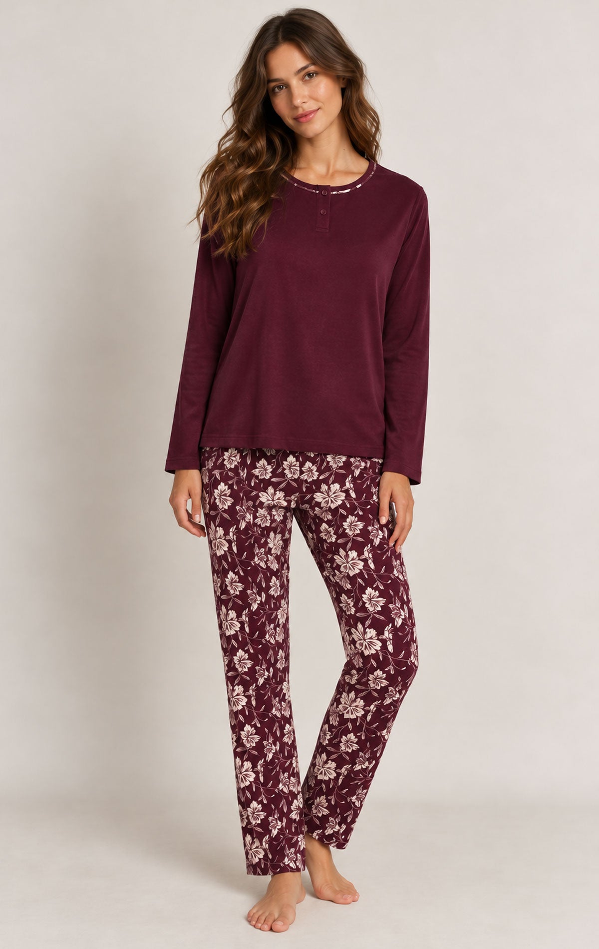 Completo pigiama Pigiama +Giacca Donna N21823 Promise