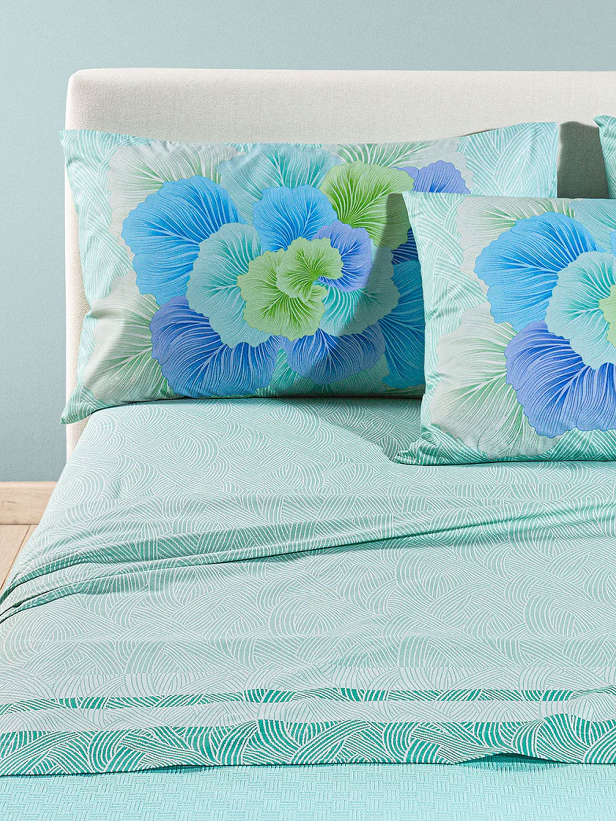 Lenzuola Stampato Biancheria Madreperla Cpl Caleffi