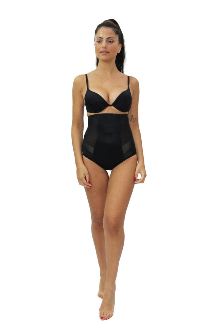 Guaina Vita Alta Donna W6001 nero Promise evabiancheria