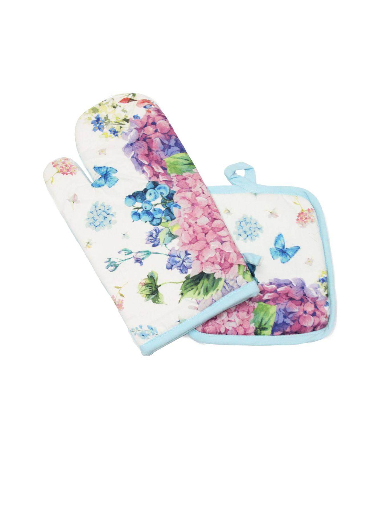 Guanti e presina Stampato Biancheria ALASSIO SET GP Lovely Shabby - evabiancheria