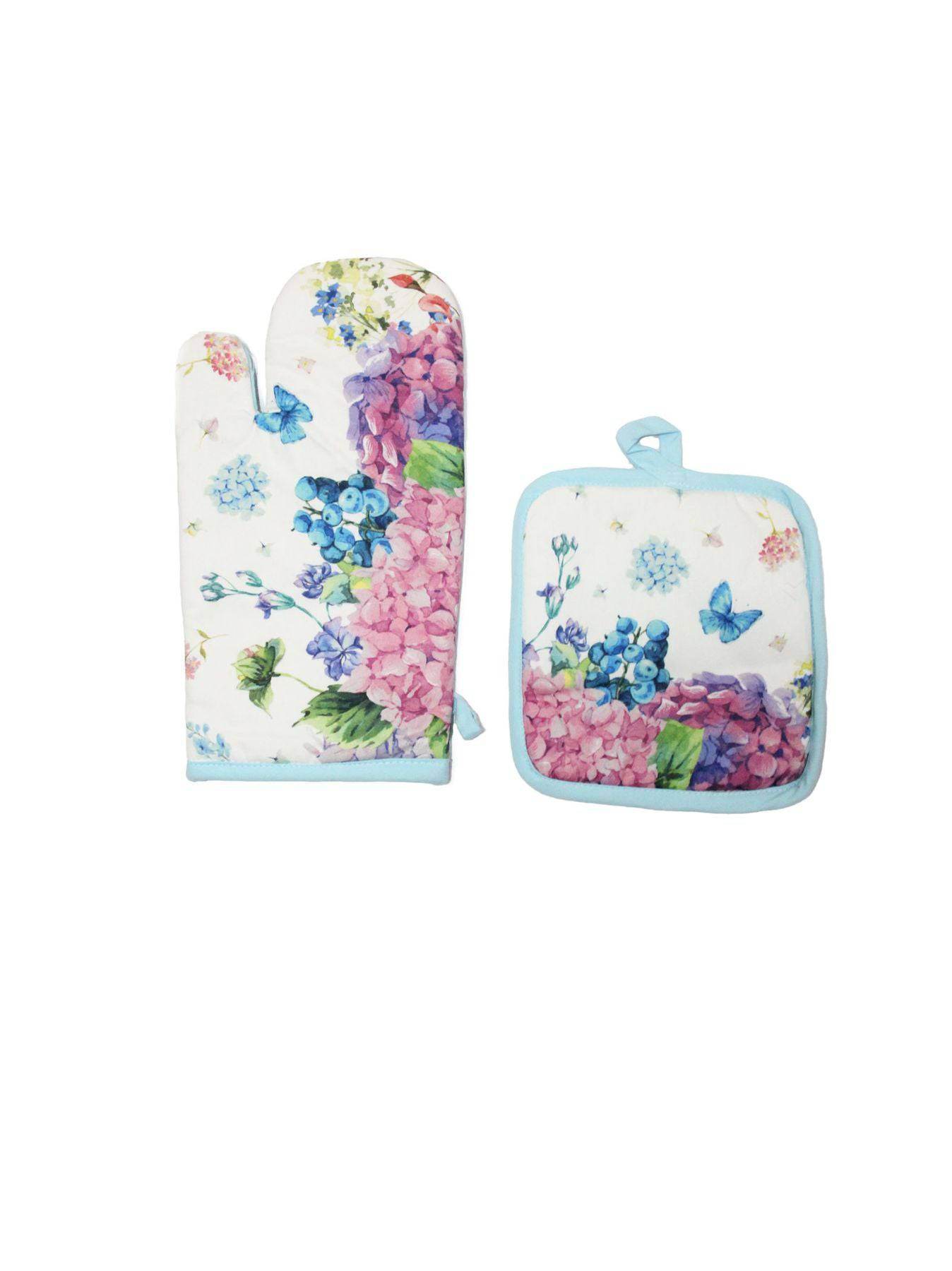 Guanti e presina Stampato Biancheria ALASSIO SET GP Lovely Shabby - evabiancheria