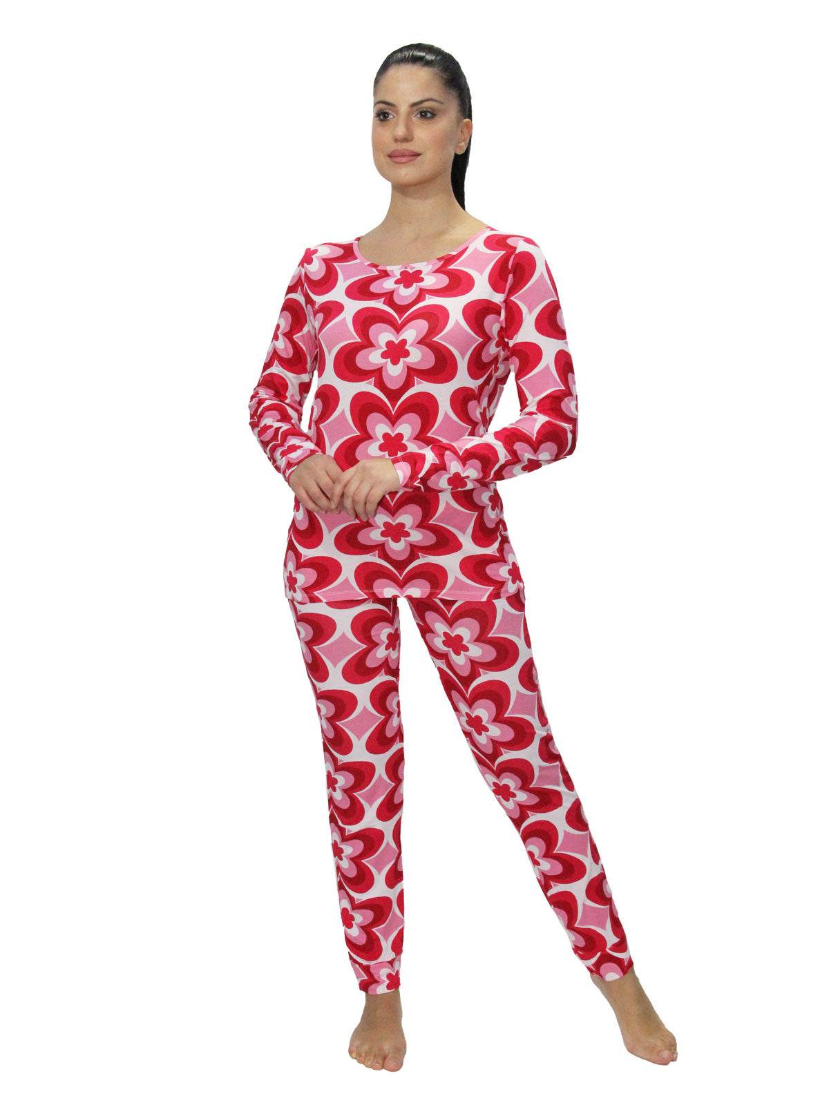 Pigiama Giro collo Donna FP12 Verdissima - evabiancheria