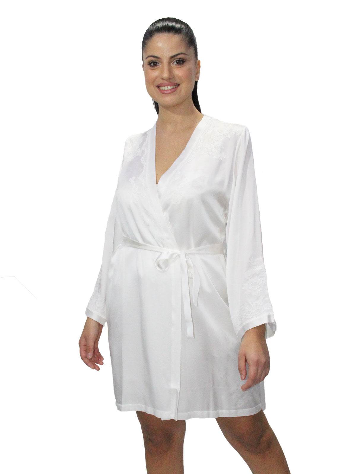 Kimono corto Donna 3VAN2001 Marjolaine - evabiancheria