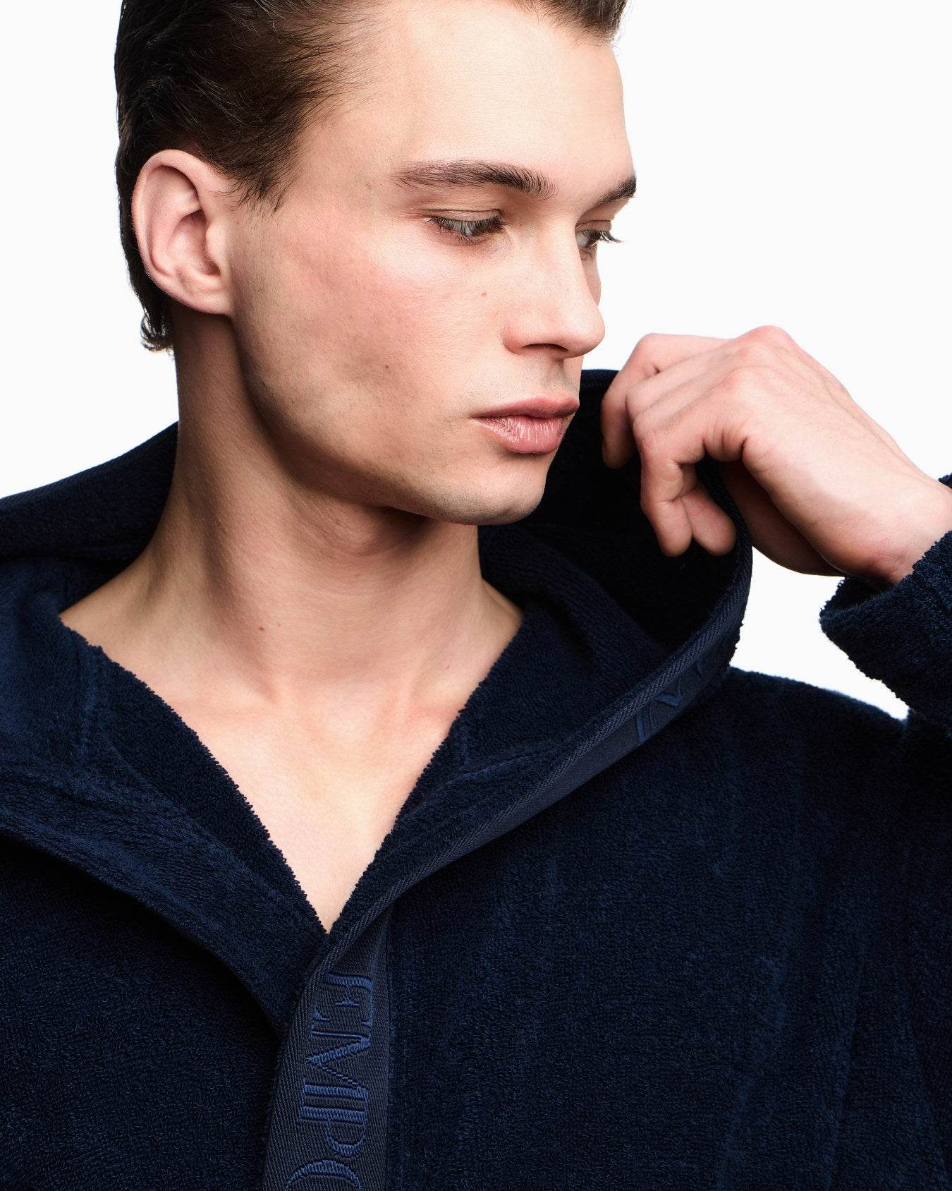 Accappatoio con cappuccio Uomo AF14986 EM002255 Emporio Armani - evabiancheria