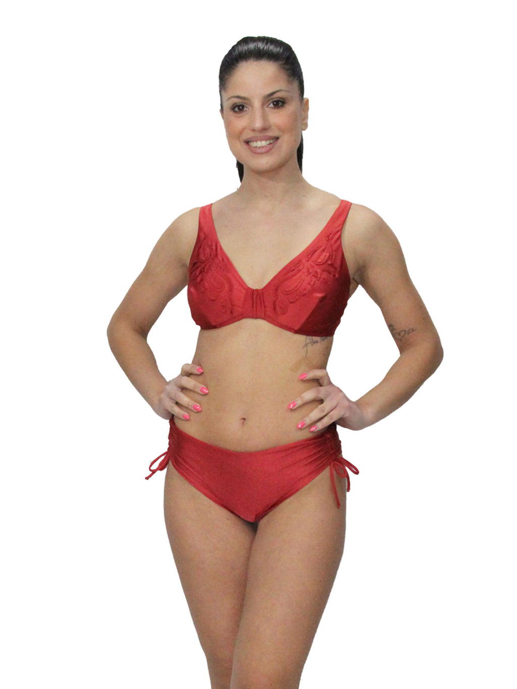 Bikini Sfoderato con ferretto Donna LS503 slip/G Olivia