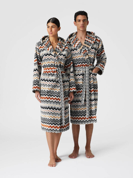 Accappatoio con cappuccio Unisex adulto Bernard Acc Missoni Home - evabiancheria