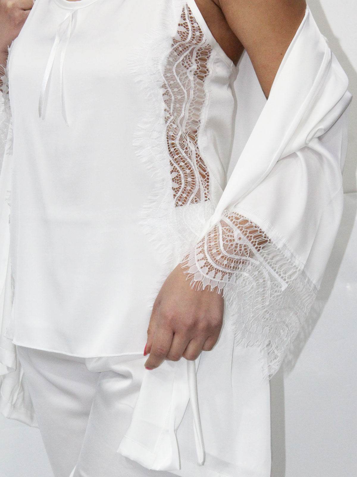 Completo pigiama Pigiama +Giacca Donna Daria Sposa Maestri Cotonieri - evabiancheria