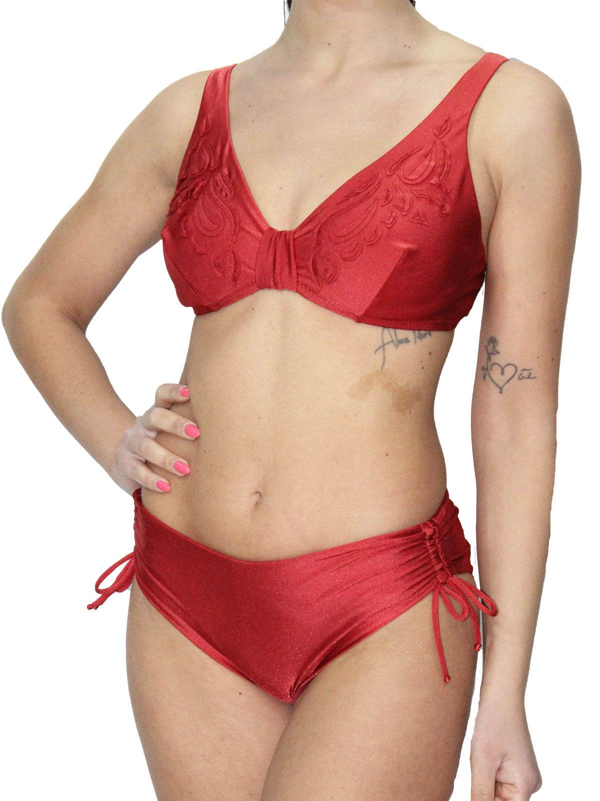 Bikini Sfoderato con ferretto Donna LS503 slip/G Olivia - evabiancheria