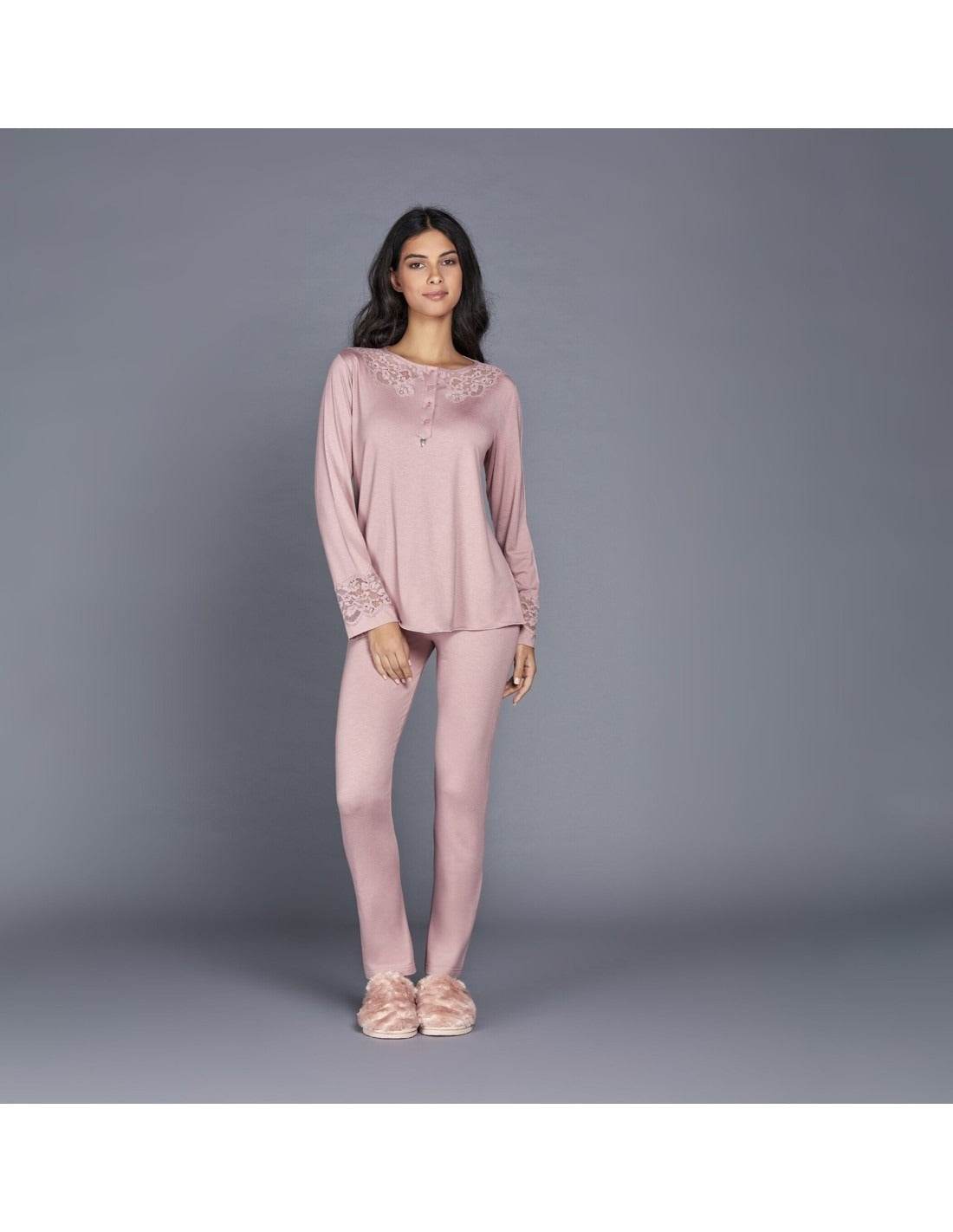 Pigiama Serafino Donna D2713 Amadine - evabiancheria