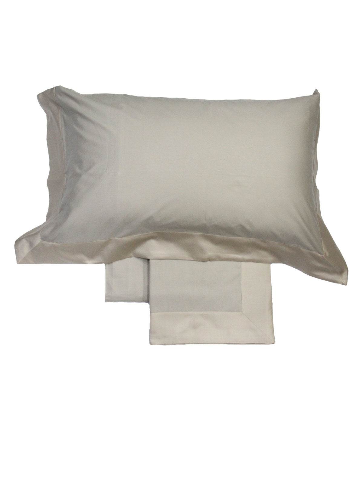 Lenzuola Bicolore Biancheria Balza Raso Cpl Eva Home - evabiancheria