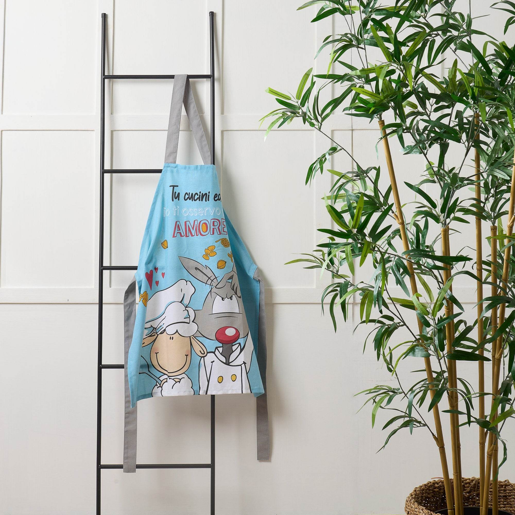 Grembiule Stampato Biancheria Grembiule HP Amore Happy People - evabiancheria