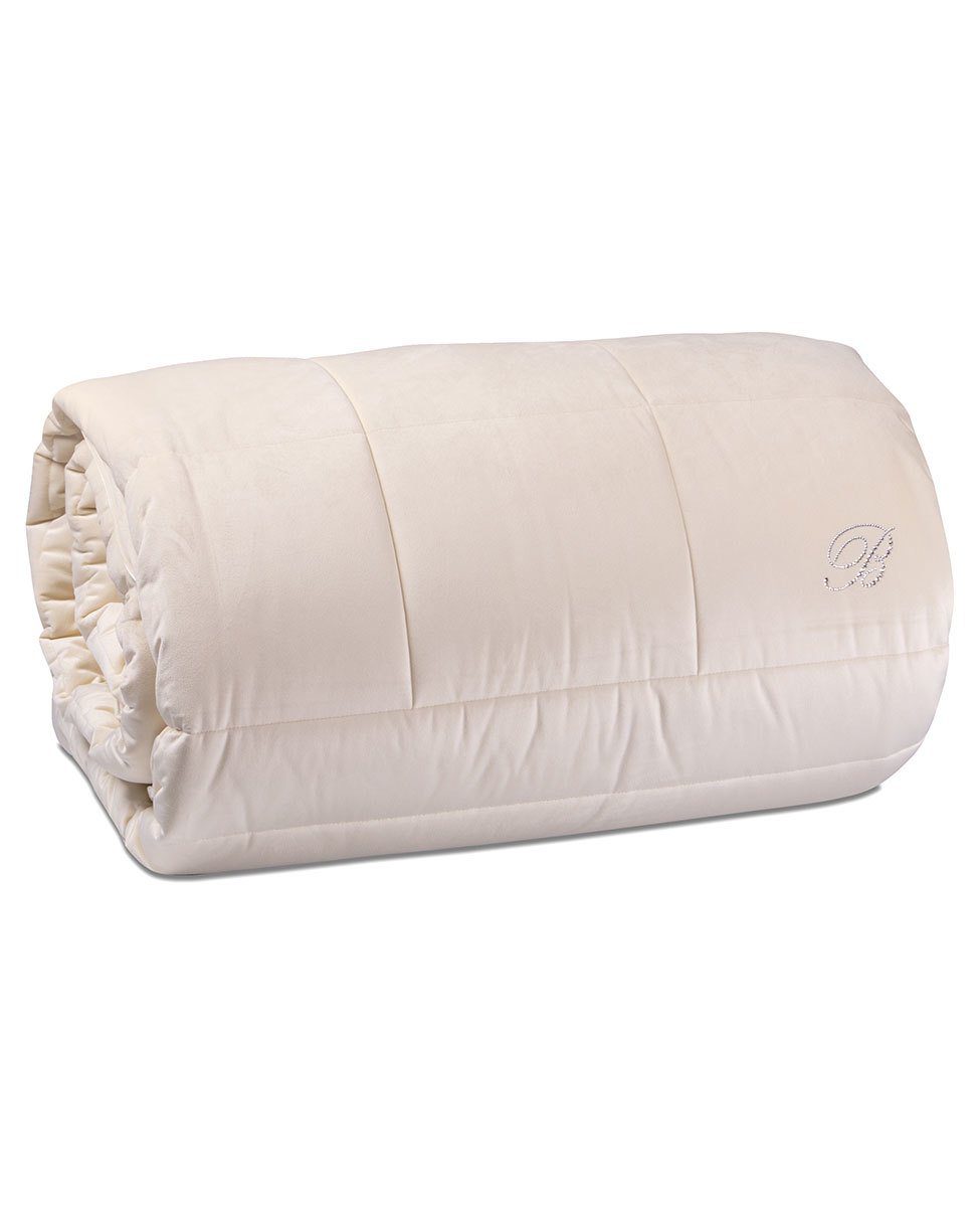Trapunta Tinta Unita Biancheria Blu Velvet Trap Blumarine Home