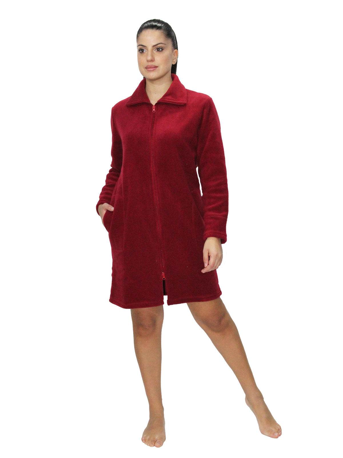 Vestaglia con zip Donna I2562 Fida - evabiancheria