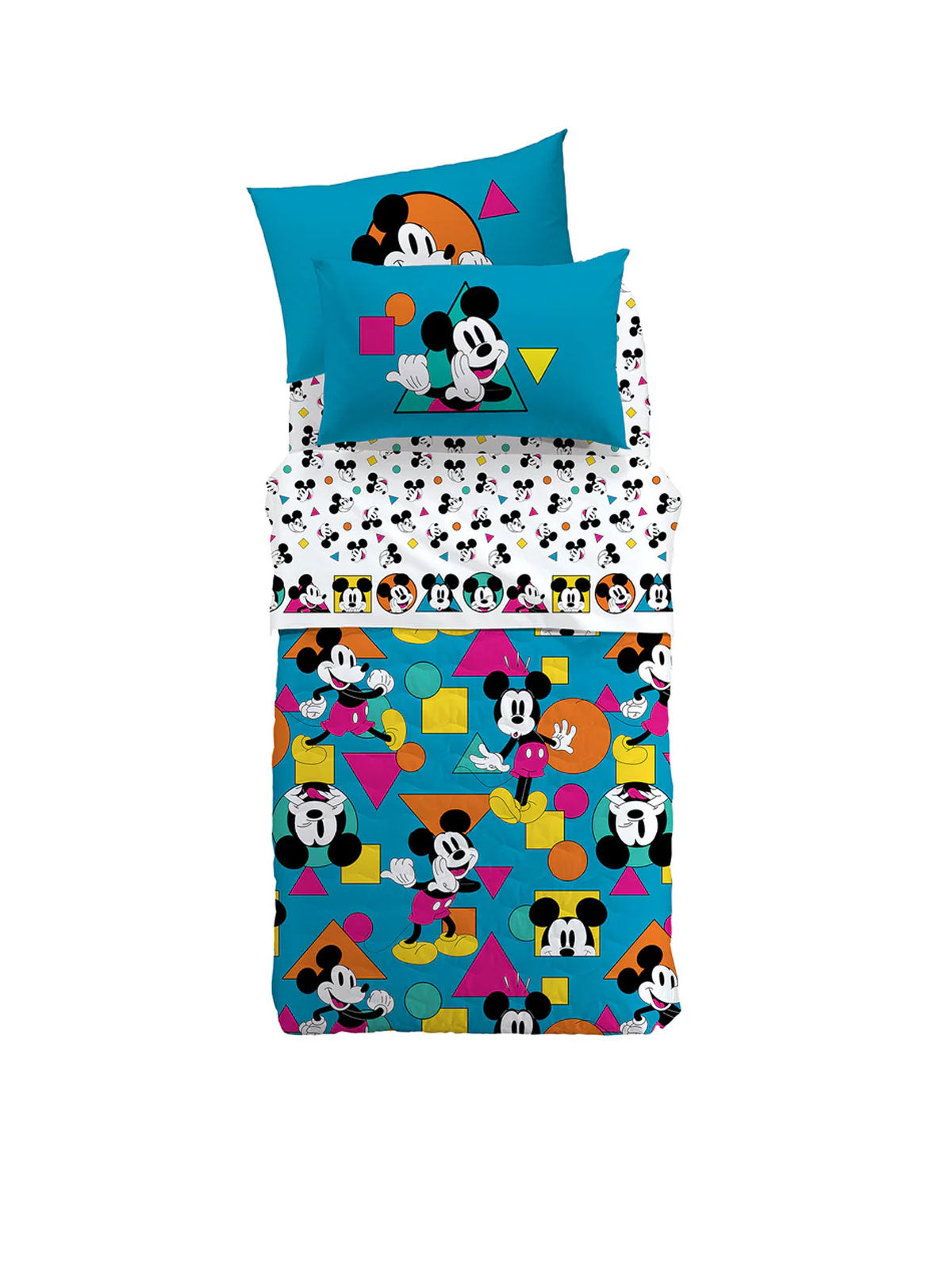 Lenzuola Stampato Biancheria Mickey Geo Cpl Disney