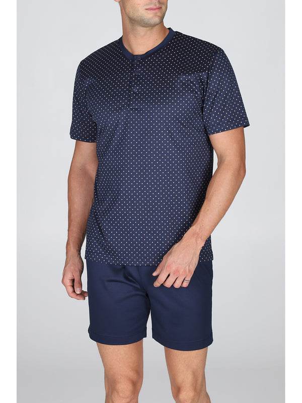 Pigiama corto Uomo Sappada Jac214 Cravatta Julipet - evabiancheria