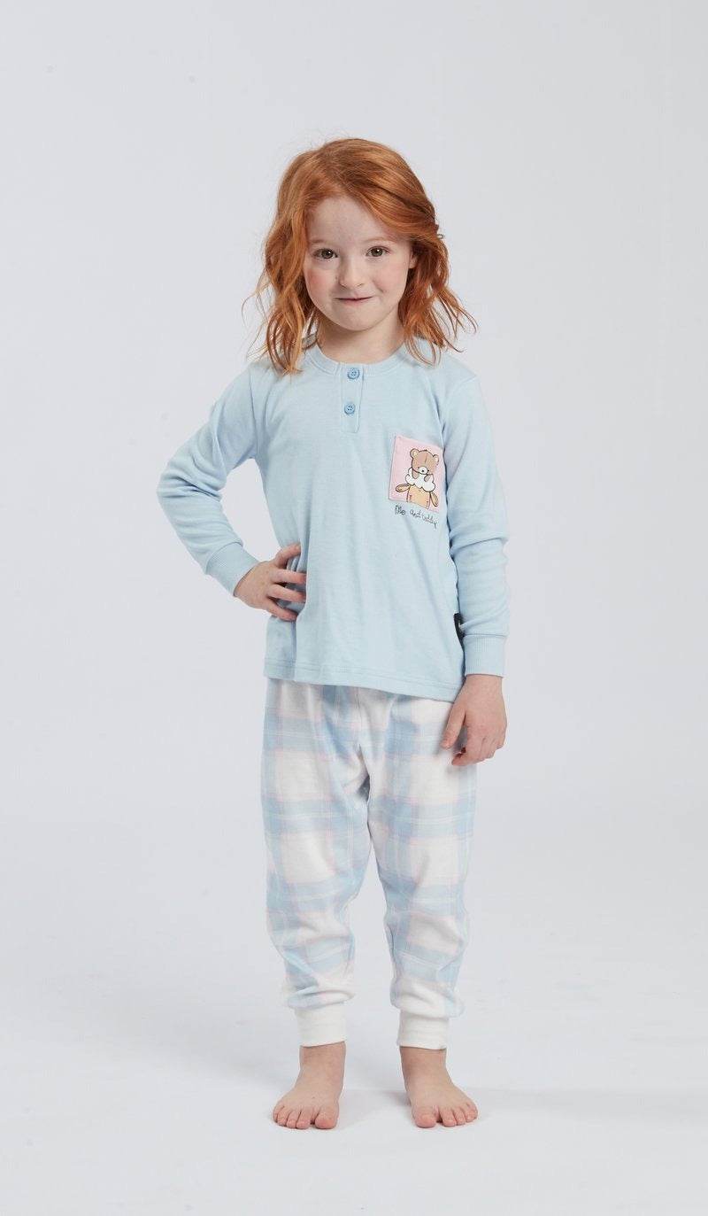 Pigiama Serafino Bambine e ragazze H6348 Happy People - evabiancheria