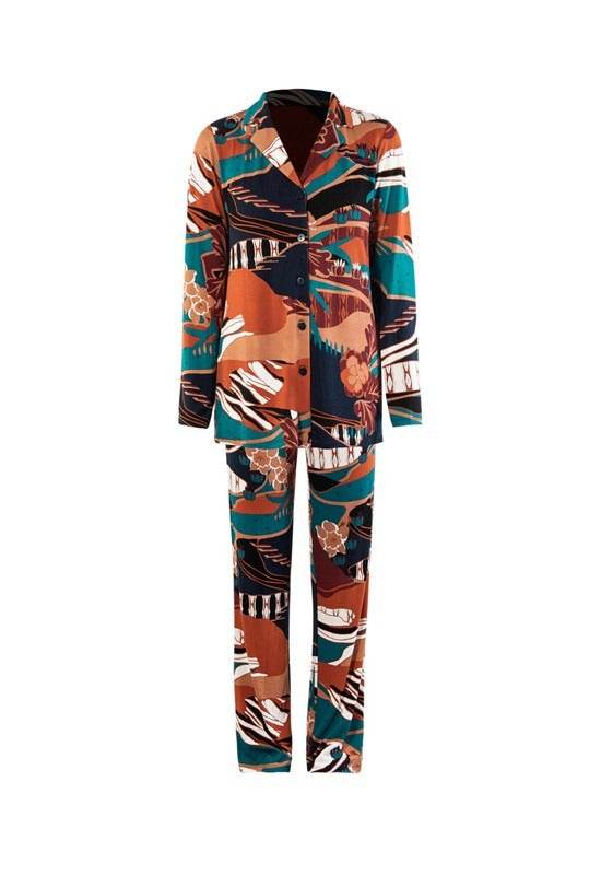 Pigiama Aperto Donna VP13 Verdissima - evabiancheria