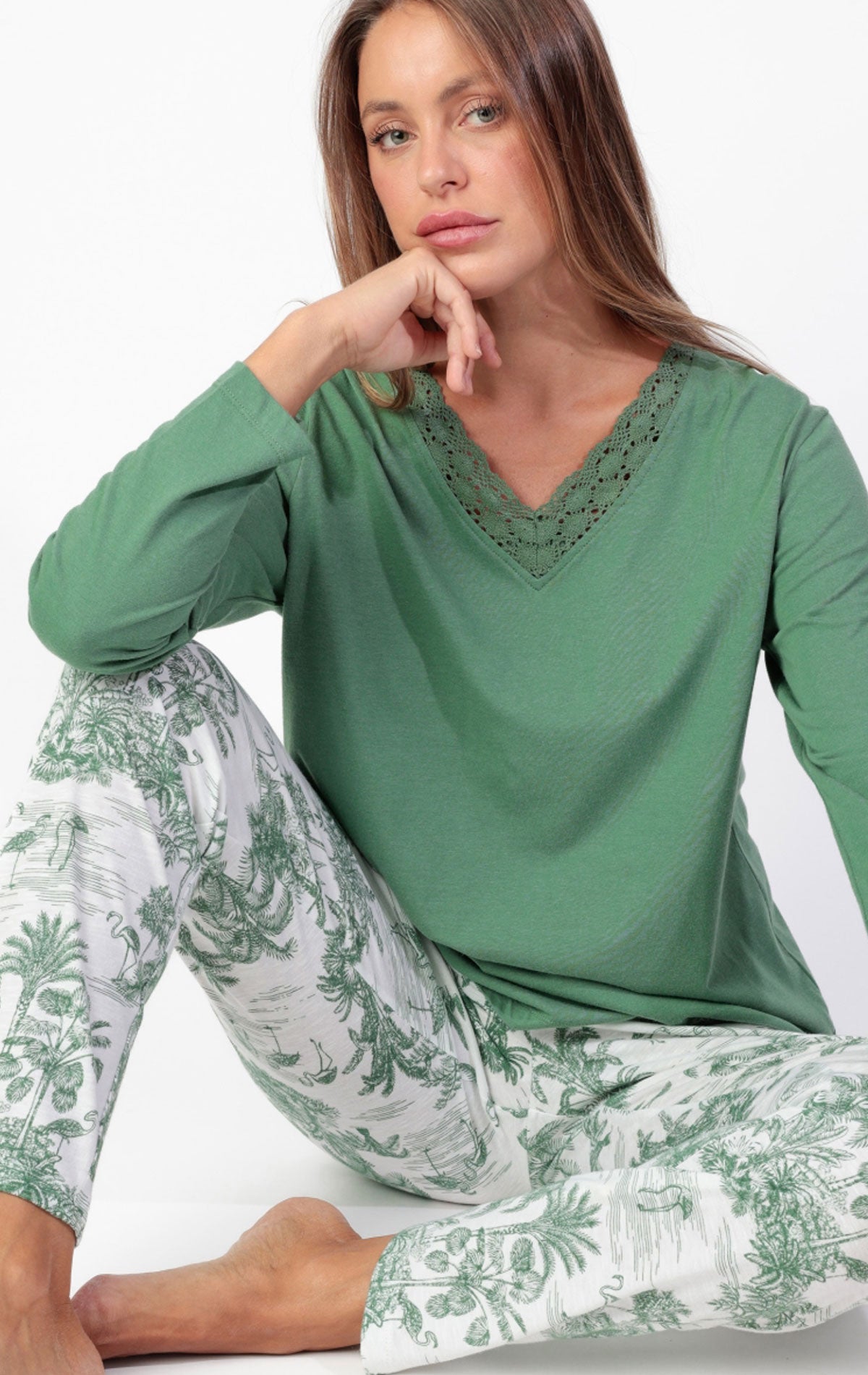 Pigiama Lungo Donna 64593 Admas