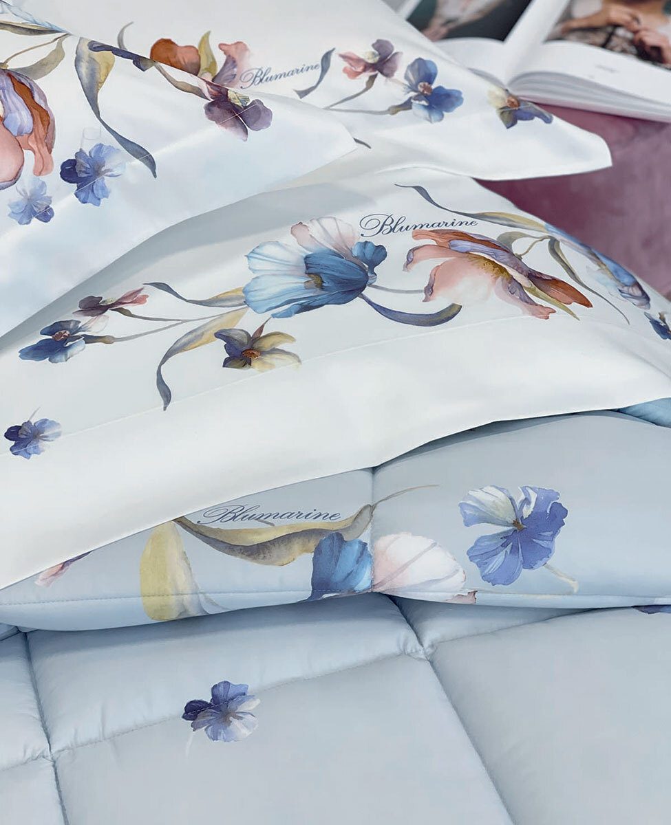 Lenzuola Stampato Biancheria Fleurette Cpl Blumarine Home