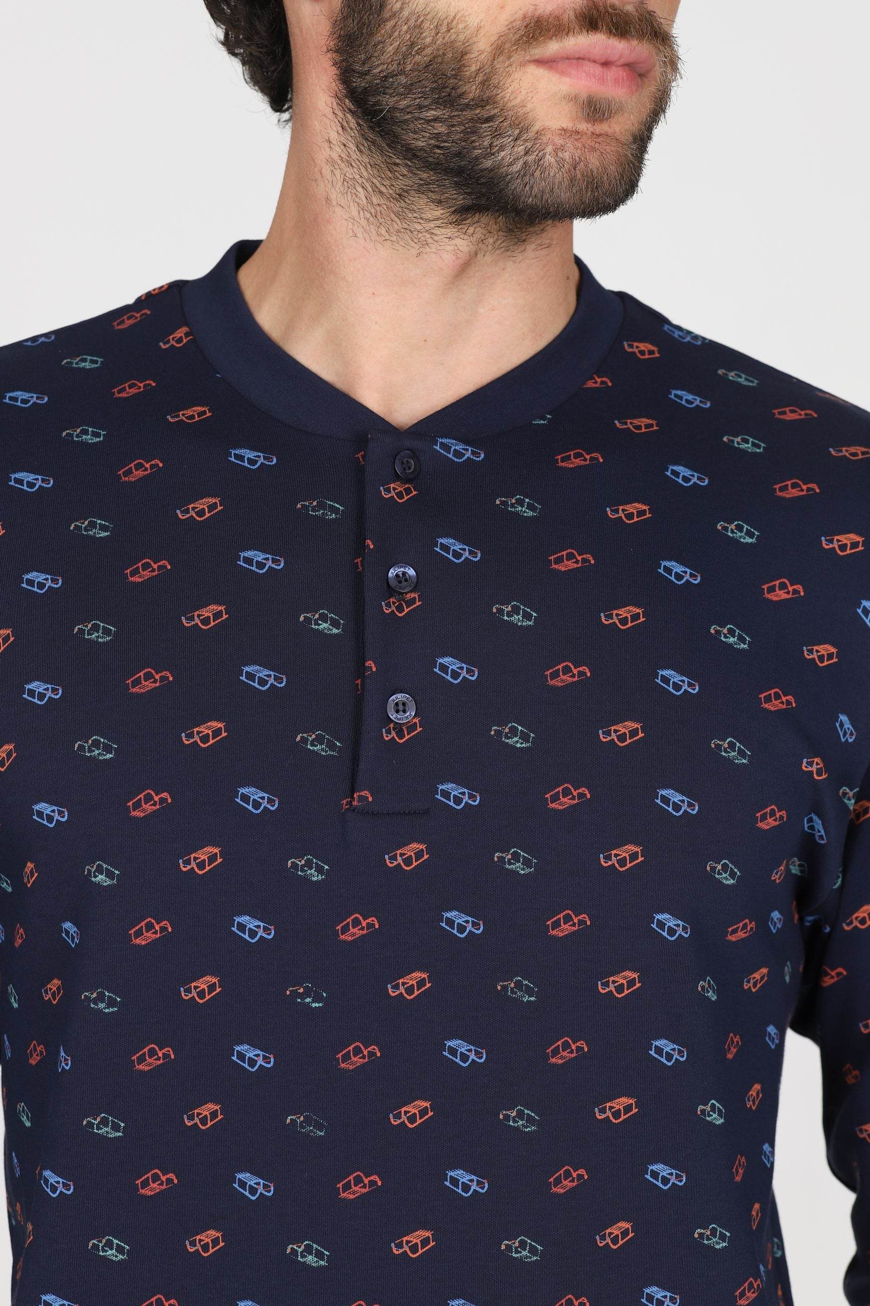 Pigiama Serafino Uomo Nocera JAL418 Julipet - evabiancheria