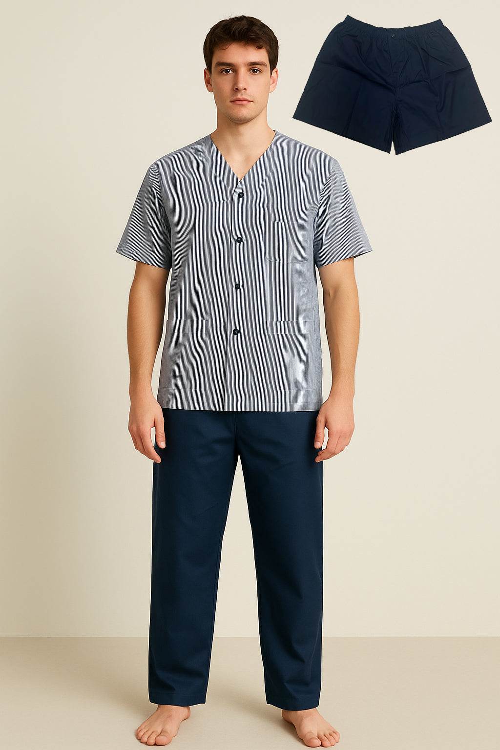 Pigiama 3 pezzi Uomo Narciso 3pz Crispo - evabiancheria