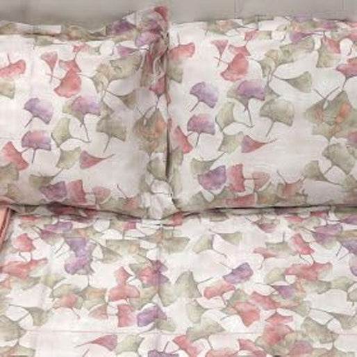 Lenzuola Stampato Biancheria Ginko Cpl Flanella Fazzini - evabiancheria