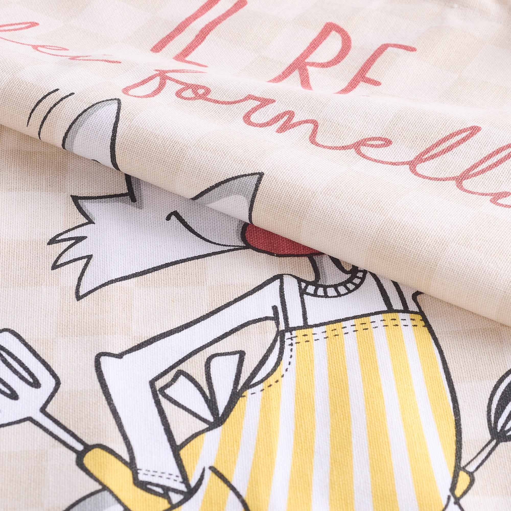 Printed Apron Linen Apron HP Re Happy People