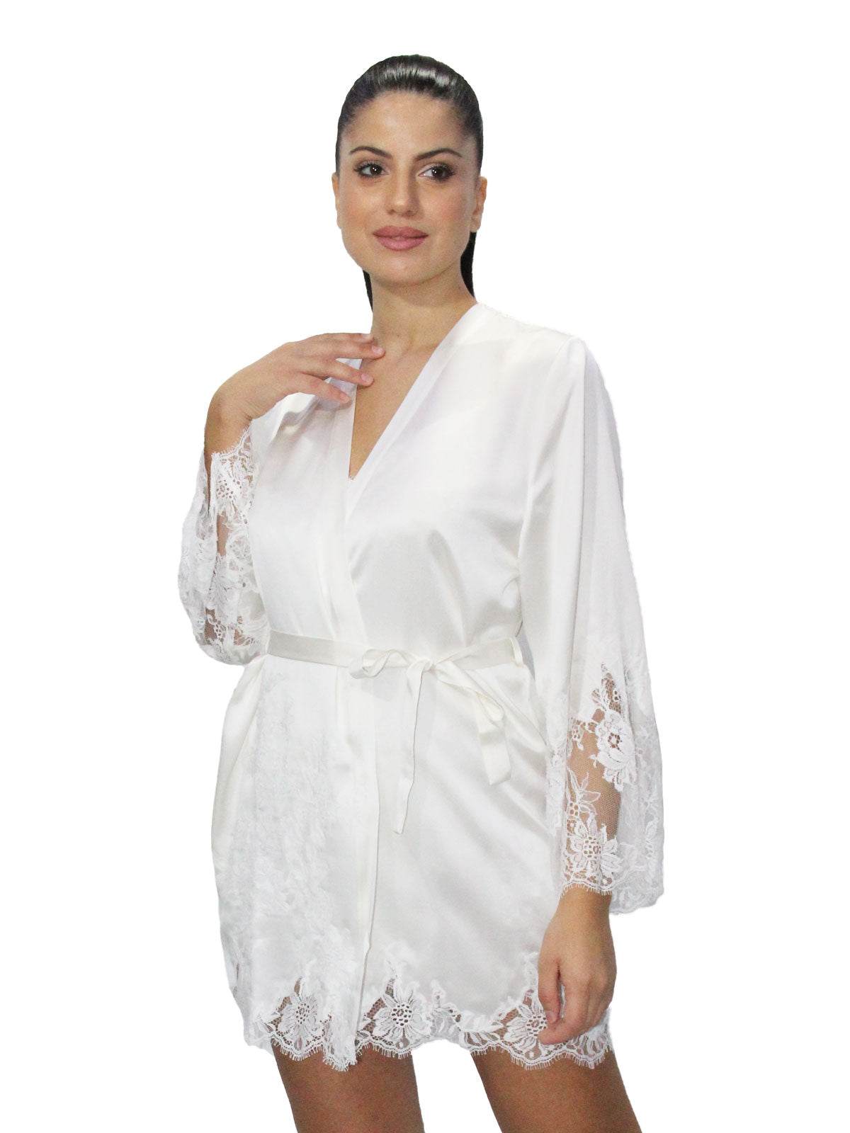 Kimono corto Donna 3VIC2001 Marjolaine - evabiancheria