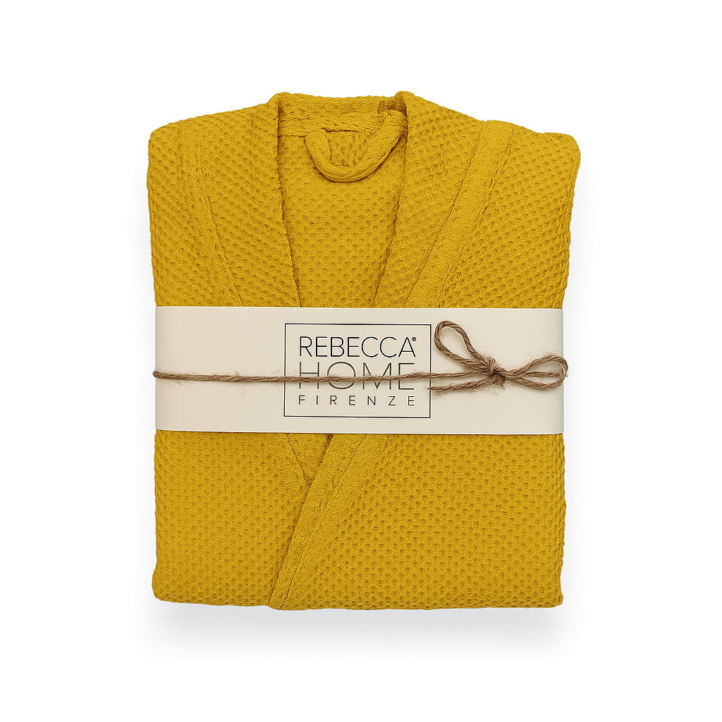 Hooded Bathrobe Linen Giulia Acc Rebecca Home