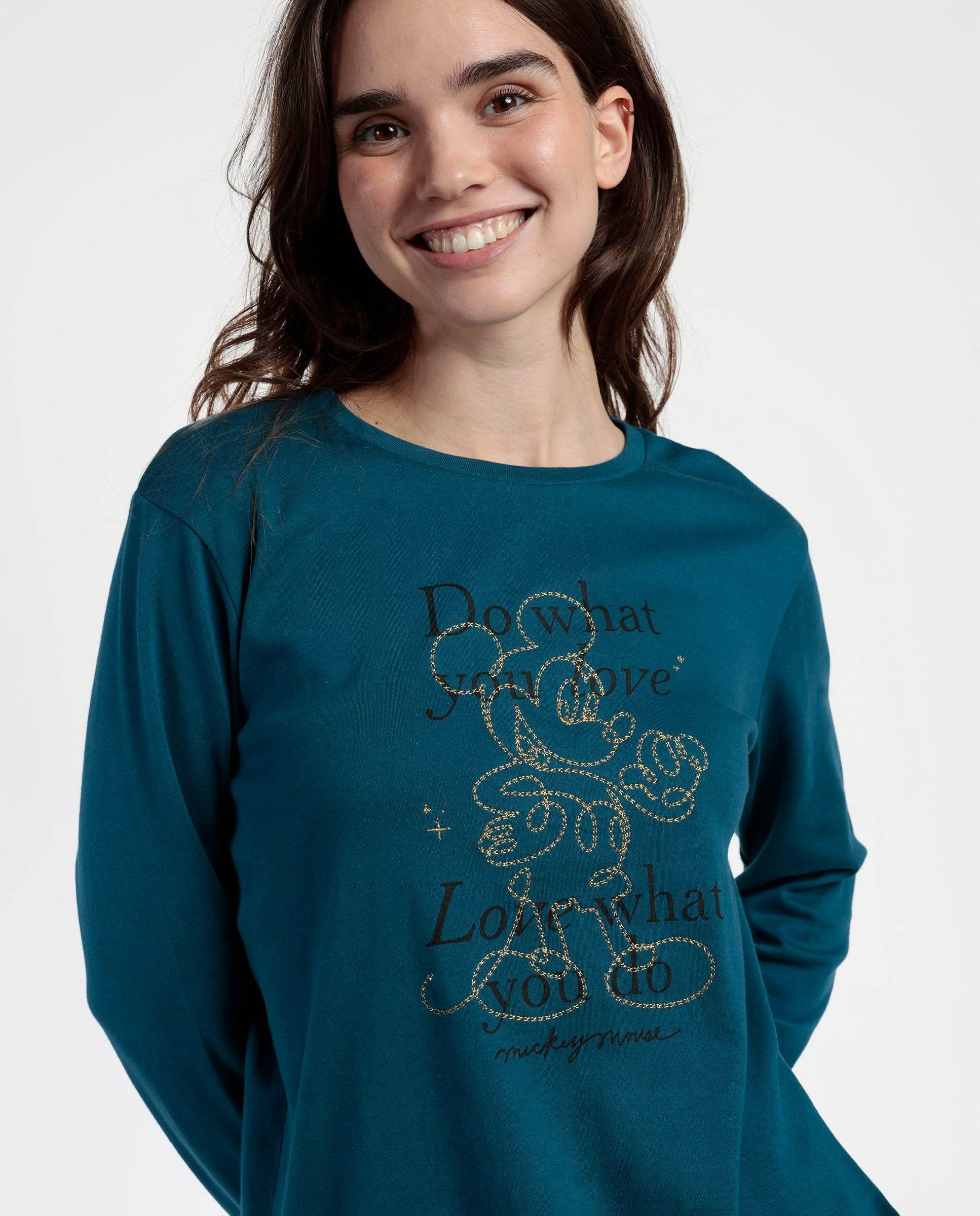 Pigiama Giro collo Donna 63661 Disney - evabiancheria