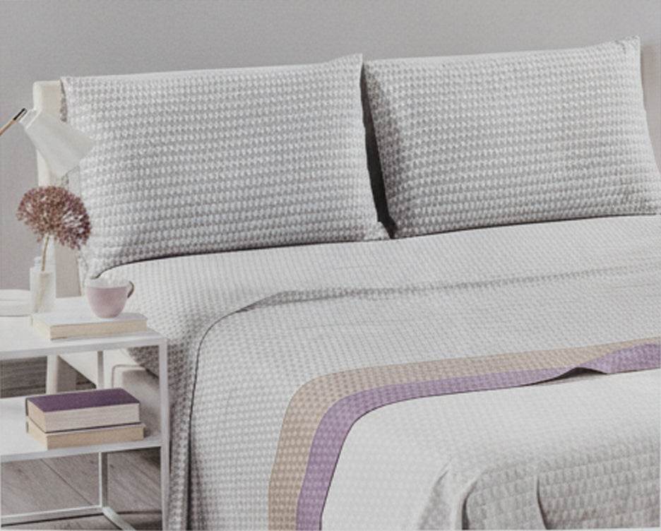 Lenzuola Stampato Biancheria Still Cpl Caleffi - evabiancheria