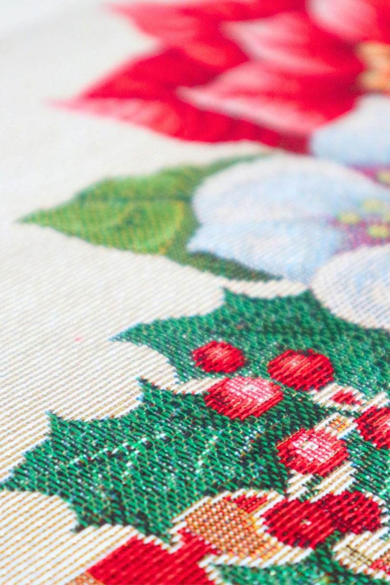 Runner 47x140 Natalizio Biancheria Bacca Runner Nat Mae - evabiancheria