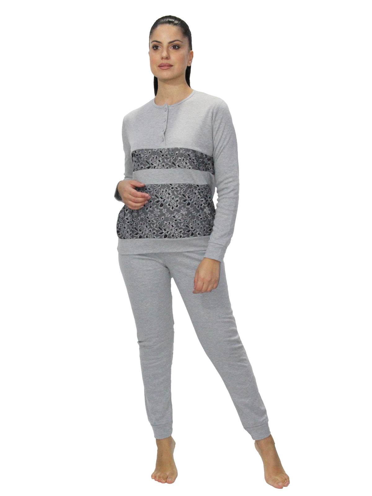 Pigiama Serafino Donna Roxana 3 Julie - evabiancheria