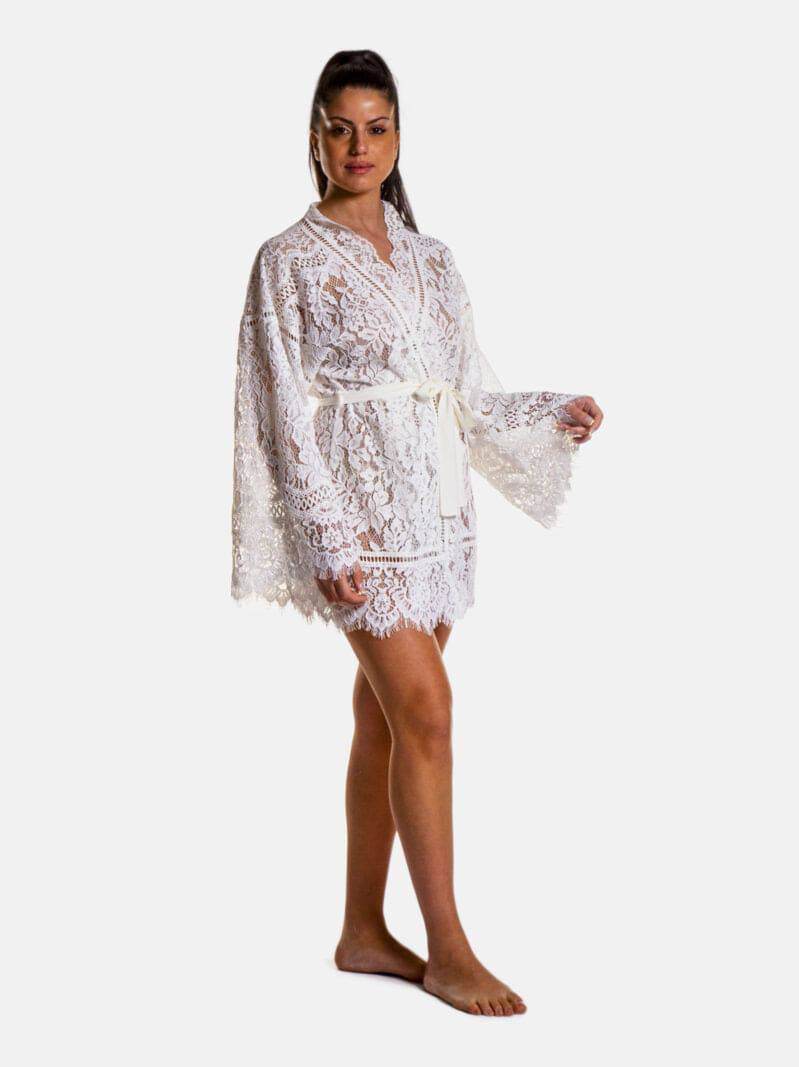 Kimono corto Donna 8OKS2001 Marjolaine - evabiancheria